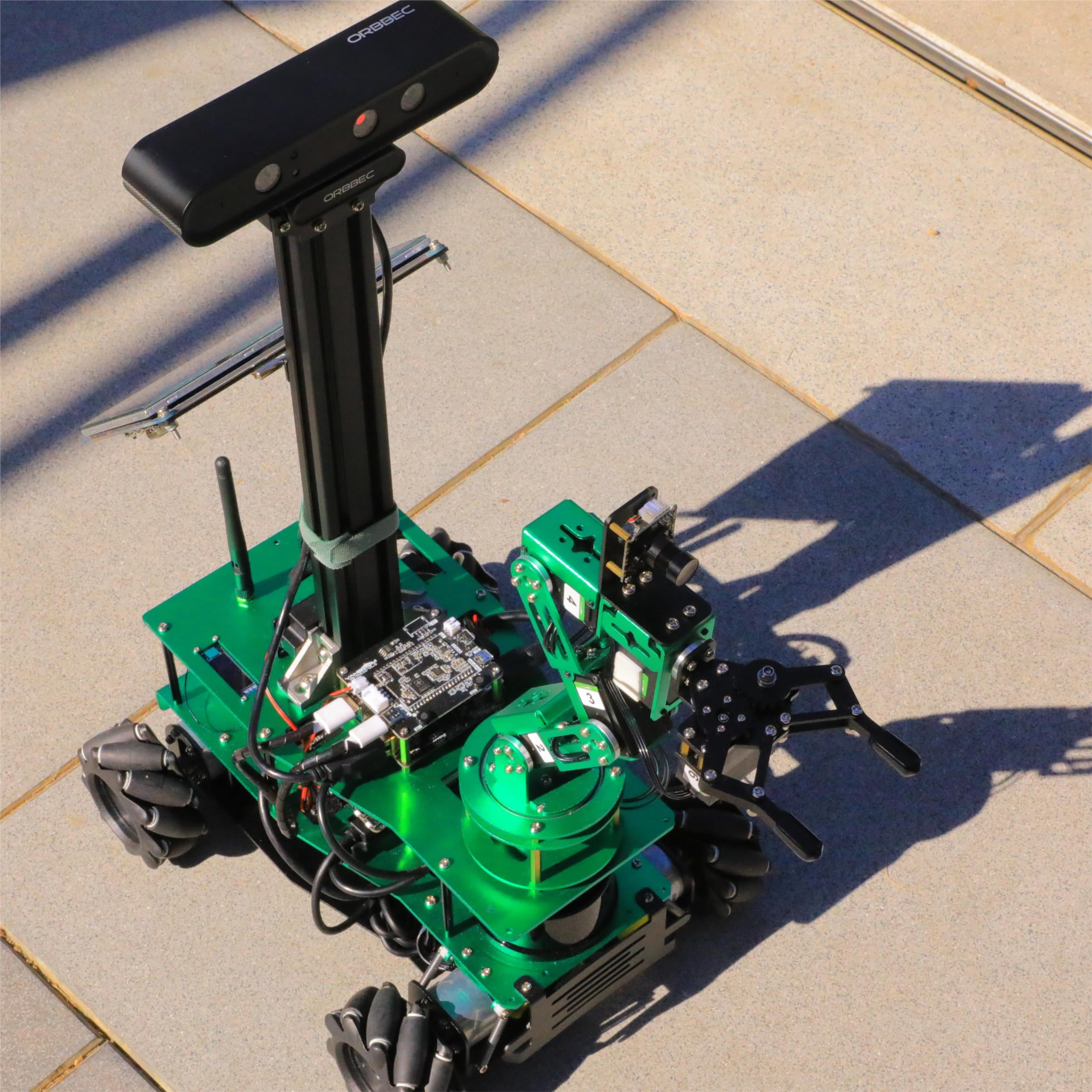 Yahboom Robot RC Car podwozie z bronią robotyczną 6DOF 80 mm Mecanum Wheel Aluminum Chassis do UNO Raspberry Pi Jetson Nano zdalne sterowanie