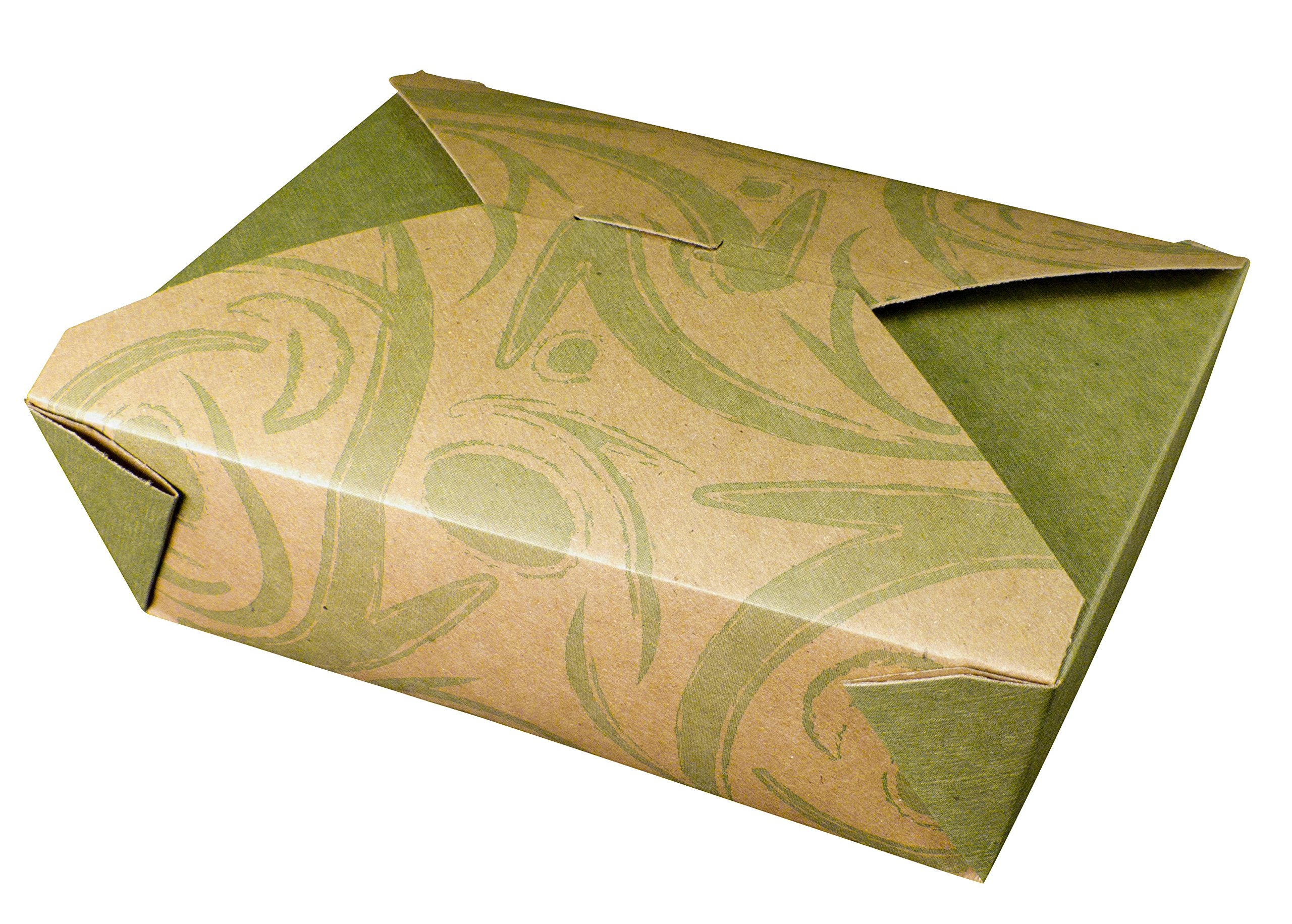 Fold-Pak Bio-Plus Earth 03BPSONOMM Sonoma Print Paper Carry-Out/to-Go Container, 7-3/4" Length x 5-1/2" Width x 2-1/2" Height, 66-Fluid Ounce Capacity (Case of 200)