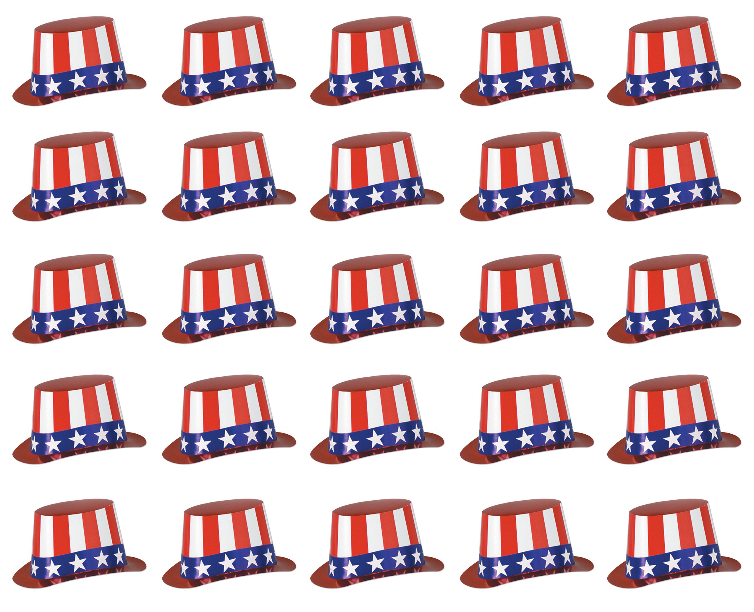 Hi-hats patriotiques léopard 66617–25 : finis les chapeaux de fête en carton qui se déchirent