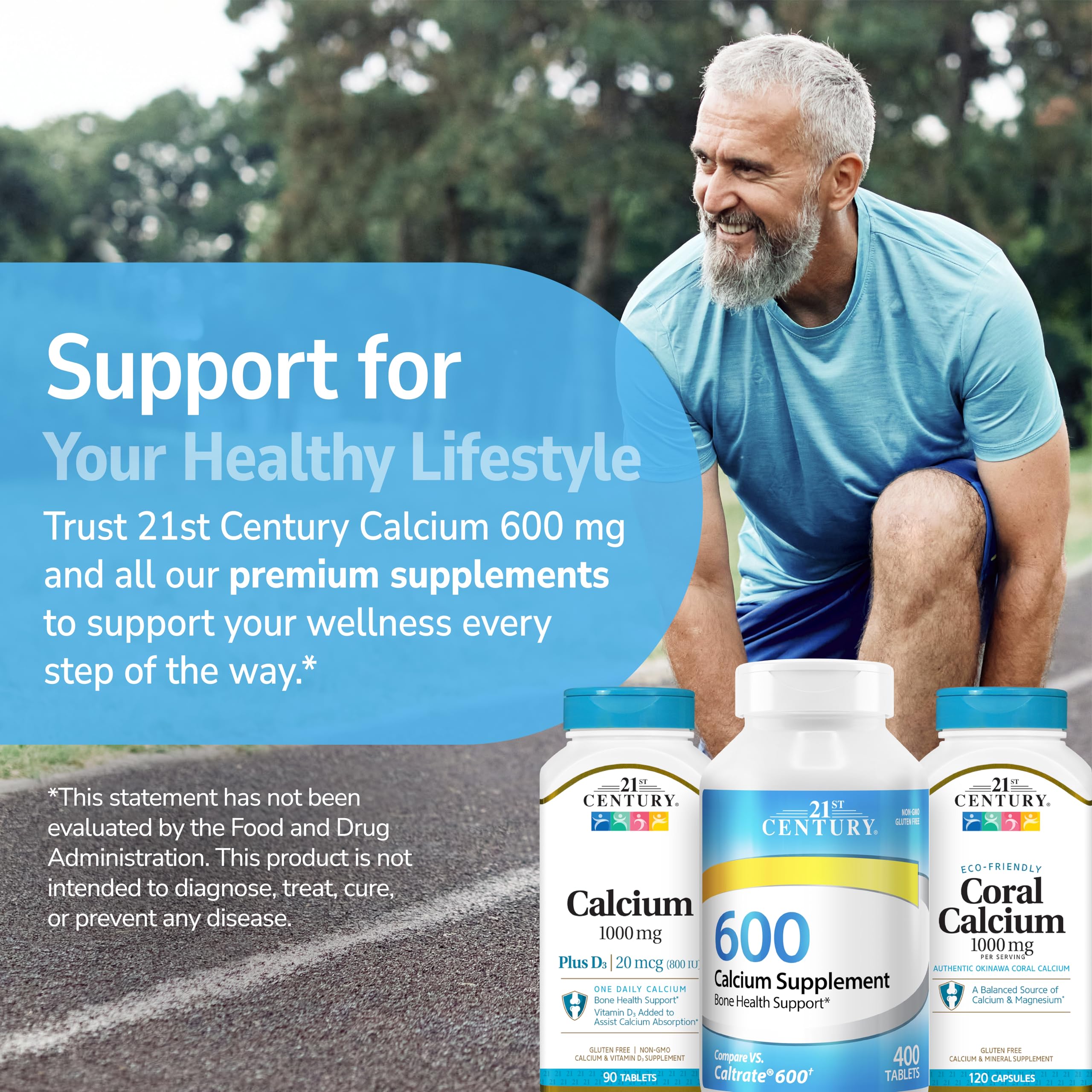 21st Century Calcium 600mg Tablets, Bone Strength Support, 400 Count — Amazon image 9