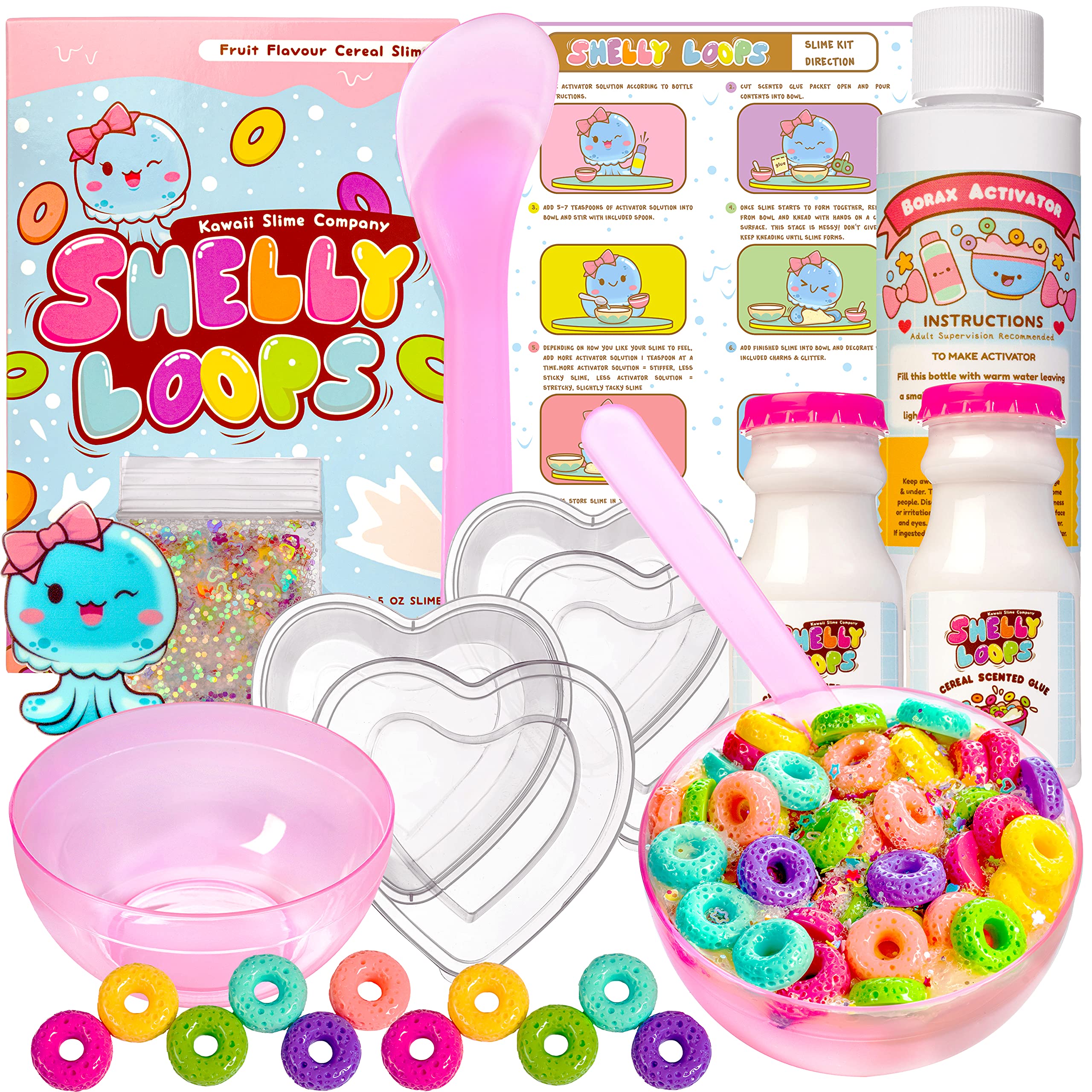 Buy Kawaii Slime Company Shelly Loops Cereal Slime DIY Kit Online at
