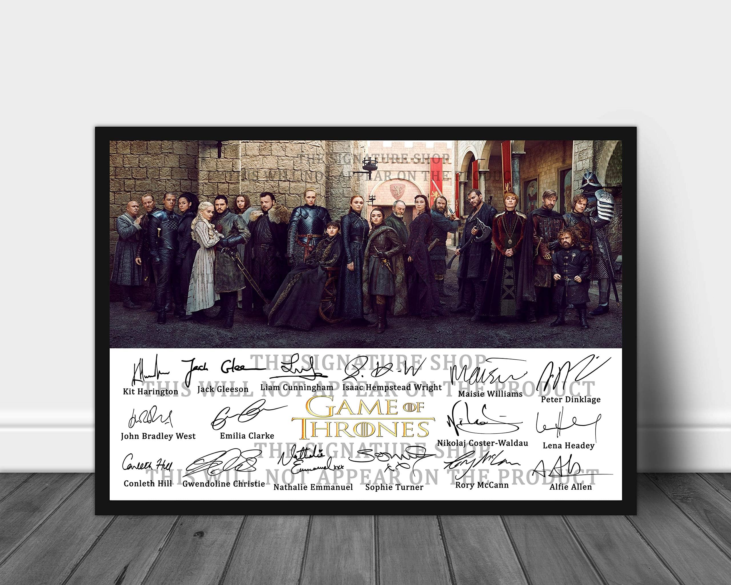 The Signature Shop Game of Thrones (Season 8) Cast Signed Photo Autograph Print (Poster Only)