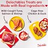 Delectables Estofado de Premios Húmedos para Gatos, Paquete Variado, Complemento Alimenticio, Hidratante, Sin Granos, Sin Rellenos, Sin Subproductos, Sin Conservadores Añadidos, Bolsa de 1.4 oz, 12 unidades 3