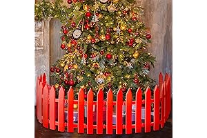 28PCS Christmas Tree Fence: Festive Festive Fence