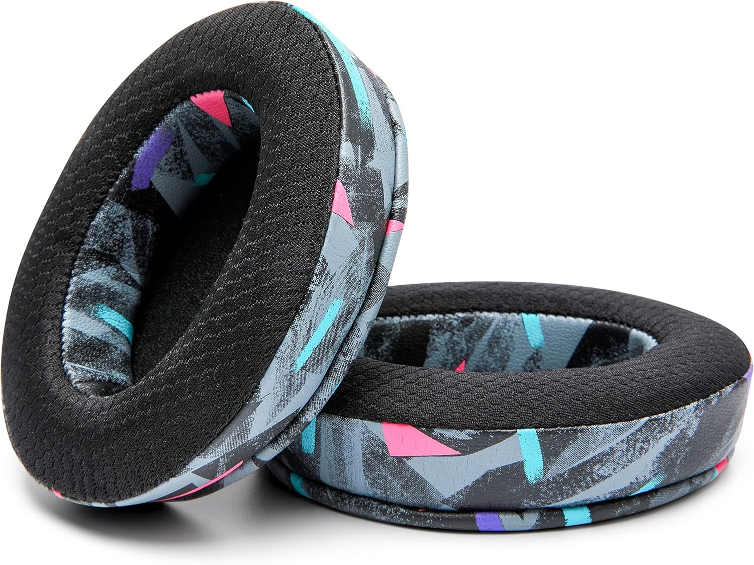WC Earpad and Upgraded Silicone Headband Combo for Arctis Nova Headphones | Cooling Gel Earpads & Matching Design Headband for Epic Gaming | 90's Black