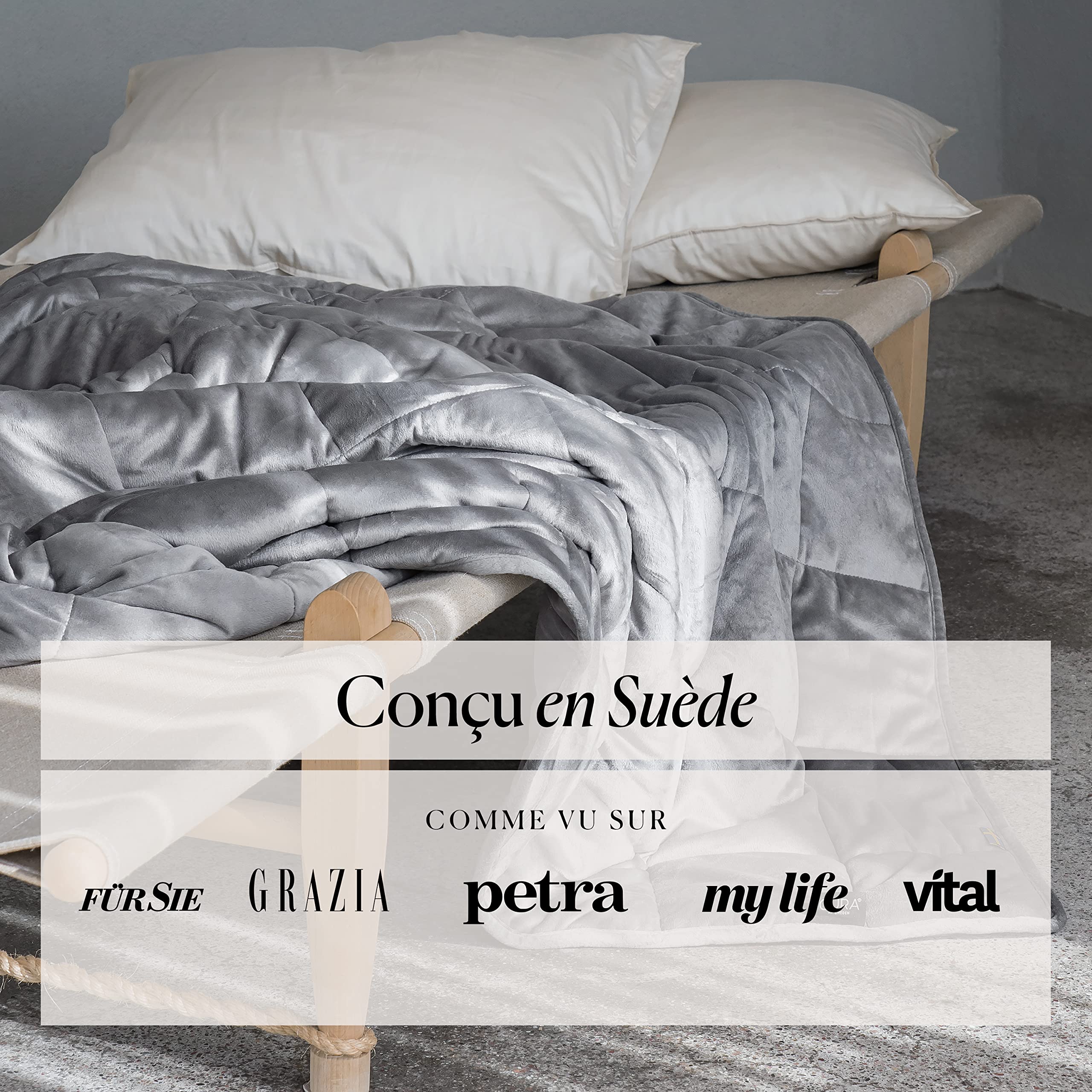 CURA Plaid Polaire pour Le Canapé - Couverture Polaire 140X200 6 Kg - Couverture Gravity Canapé - Plaid Canapé pour Adultes - Couvre-Lit Bordeaux