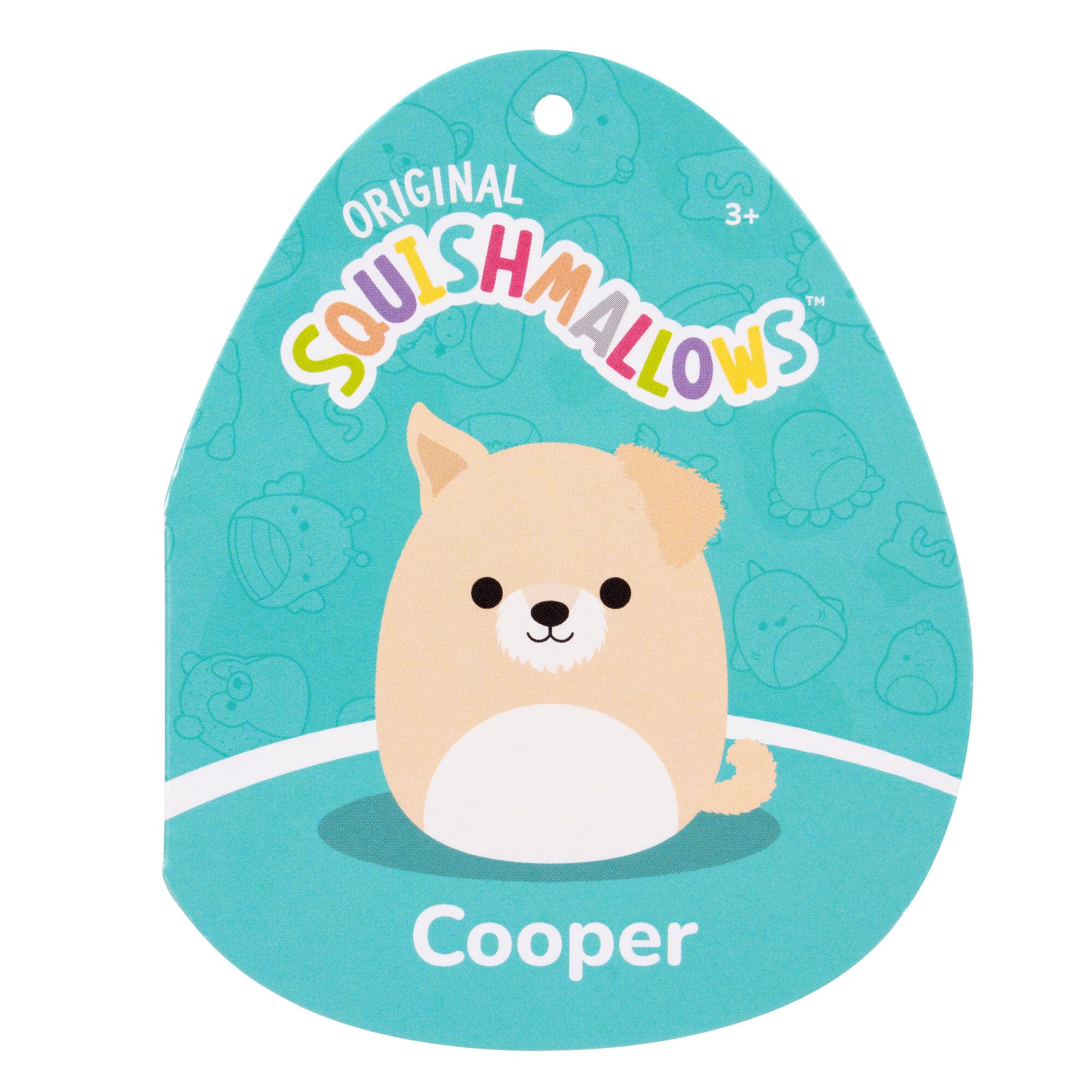 Squishmallows SQCR06653 Cooper The Tan Dog 50cm, offizielles Jazwares Plüsch, superweiches Kuscheltier