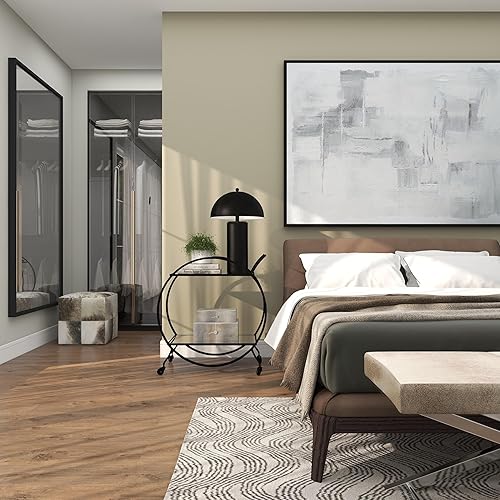 Miniatura 8 de Deco 79 Lámpara de mesa de metal con pantalla de cúpula, lámpara de 14 x 14 x 22 pulgadas, color negro