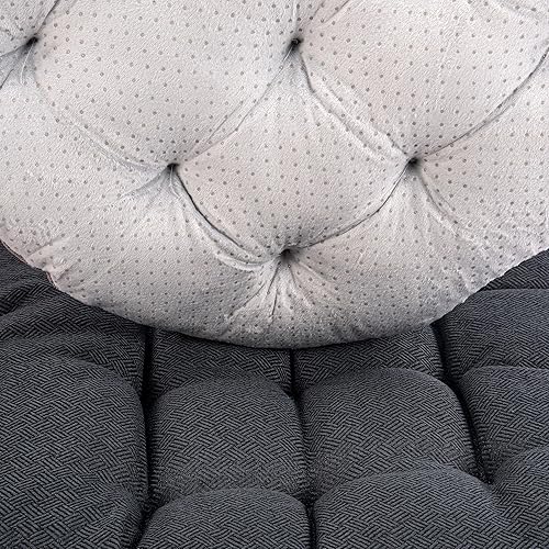 Miniatura 4 de POMIU Cojines para sillas de exterior para muebles de patio y jardín, juego de almohadillas para sillas de primera calidad, cómodo relleno de fibra