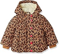 Vista 1 de Tienda Essentials Abrigo pesado con capucha para niñas y niños pequeños, resistente al agua