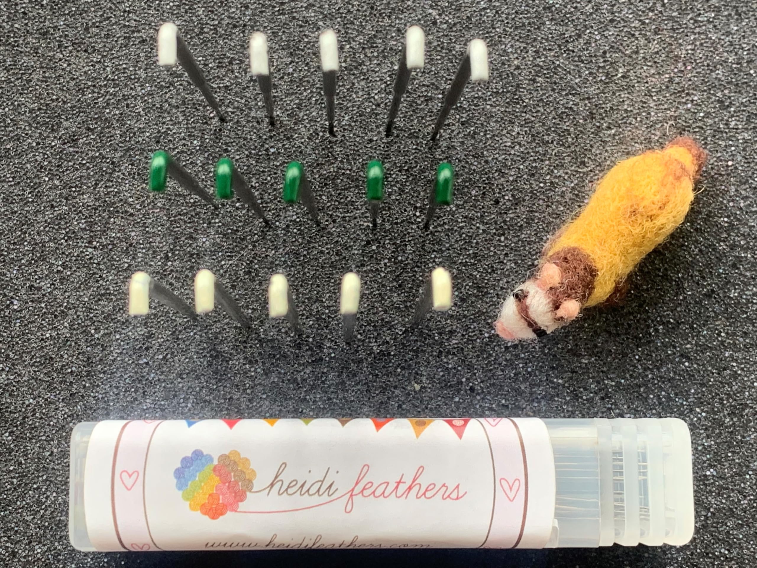 A Selection of Different Heidifeathers Felting Needle Mixes (Coarse Mix)