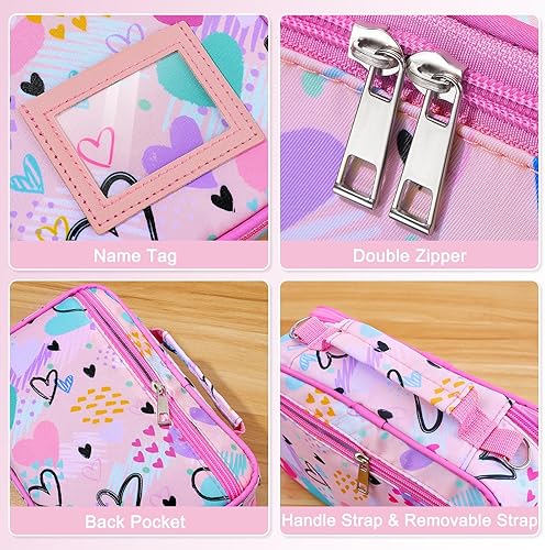 Miniatura 6 de FIOBEE Estuche organizador de lápices de colores, bolsas grandes con cremallera para bolígrafos, soporte para lápices multicapa, viajes, escuela,