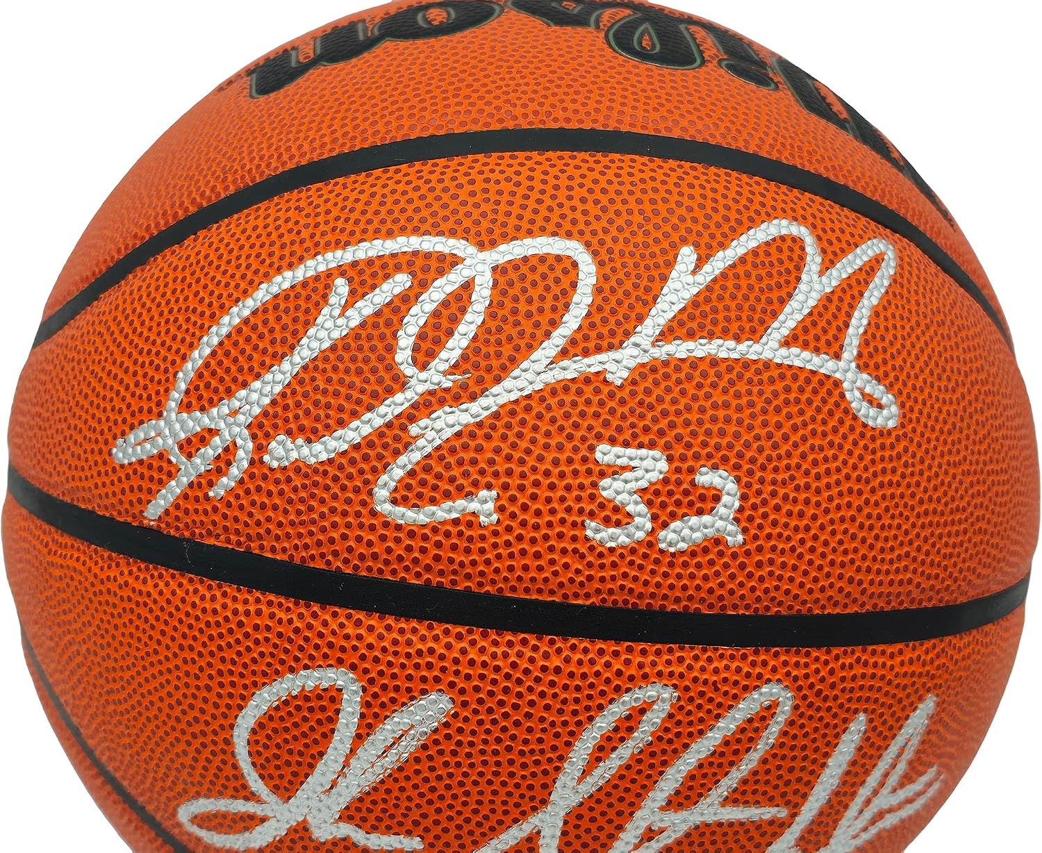 John Stockton & Karl Malone Autographed Authentic Series Indoor/Outdoor IO Basketball Utah Beckett BAS Witness Stock #235781