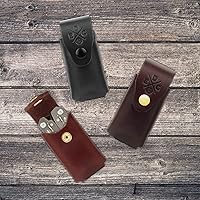 Vista 4 de Funda para multiherramienta, bolsa para multiherramienta de cuero americano para el cinturón con broche, compatible con Leatherman, SOG y Gerber
