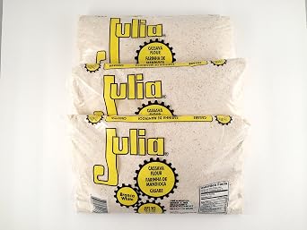 Julia Cassava Flour - Value Bundle 3 Pack of 2.2 Lb. Bags