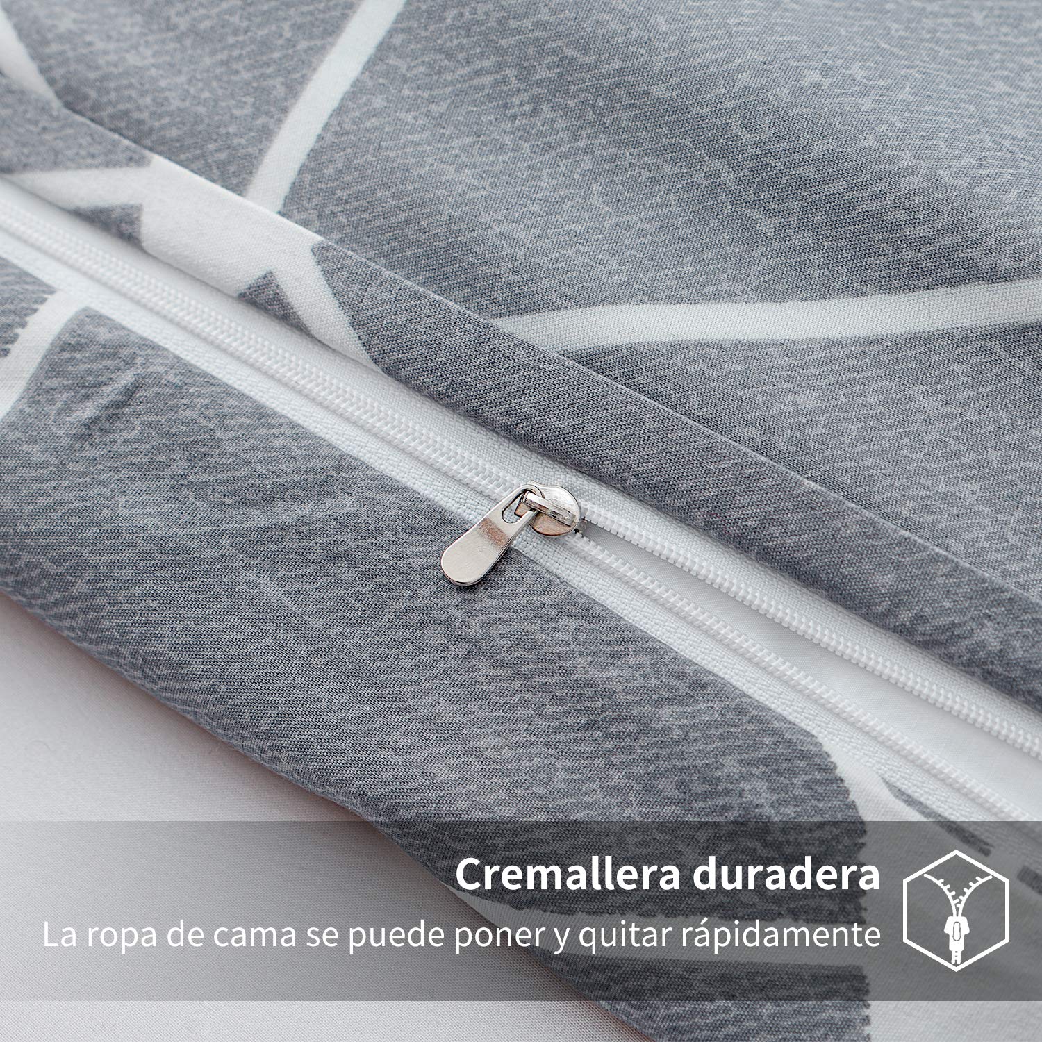 Parure De Lit Couleur Unie Housse De Couette 220 X 240 Cm Et 2 Taies D