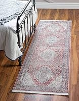 Vista 18 de Unique Loom Noble Collection - Alfombra de área Elizabeth (2' 2" x 3' 1" Rectángulo, Azul/Beige)