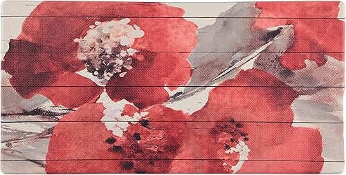 Miniatura 8 de Alfombra gigante y anti-fatiga con relieve de 20.0 in x 39.0 in para el suelo, Crema de flor toscana