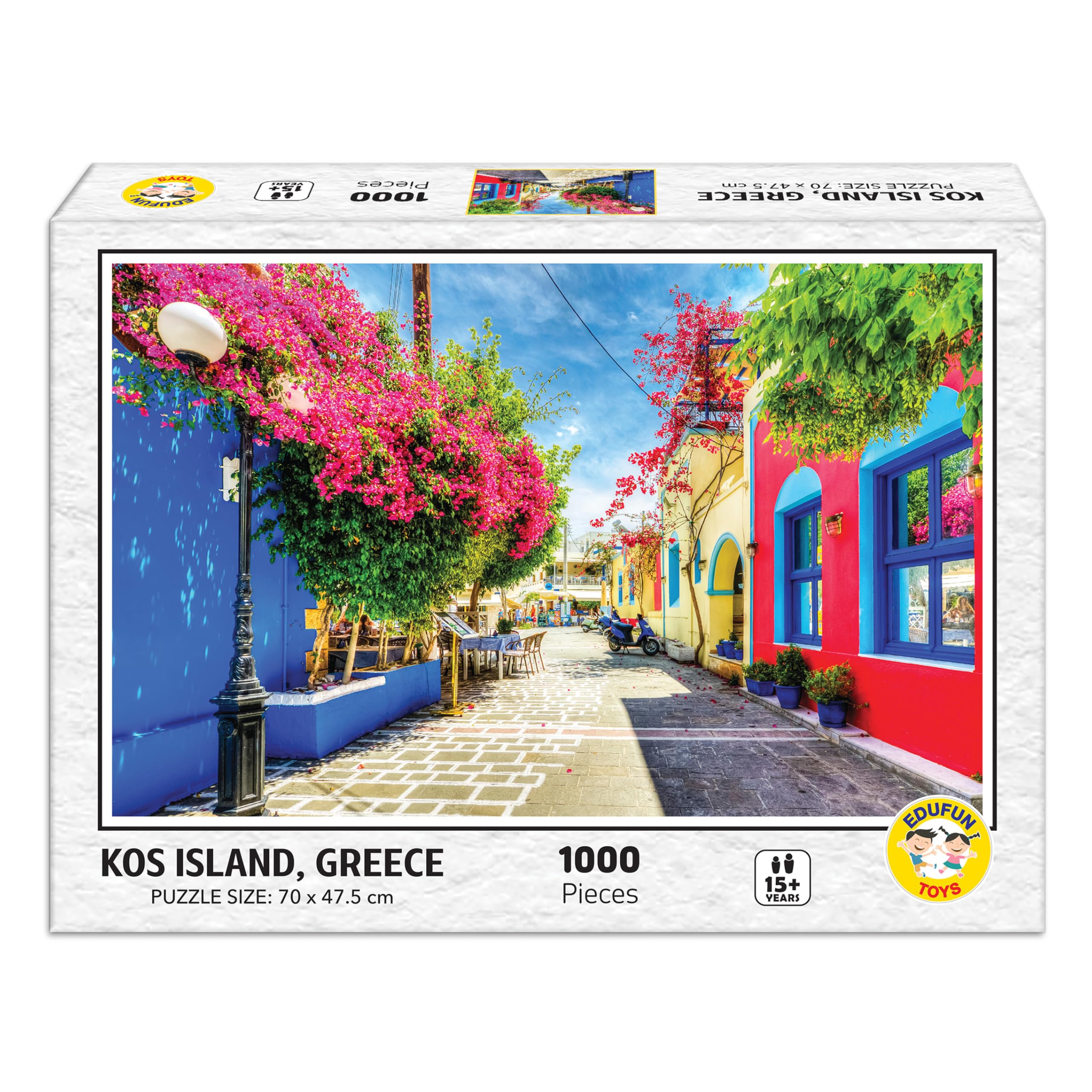 1000 Piece Jigsaw Puzzle | Kos Island Greece Challenging Scenic Puzzle | Brain Booster and Stress Relief Game, Gift for Puzzle Lovers | for Adults & Teens — Amazon image 8