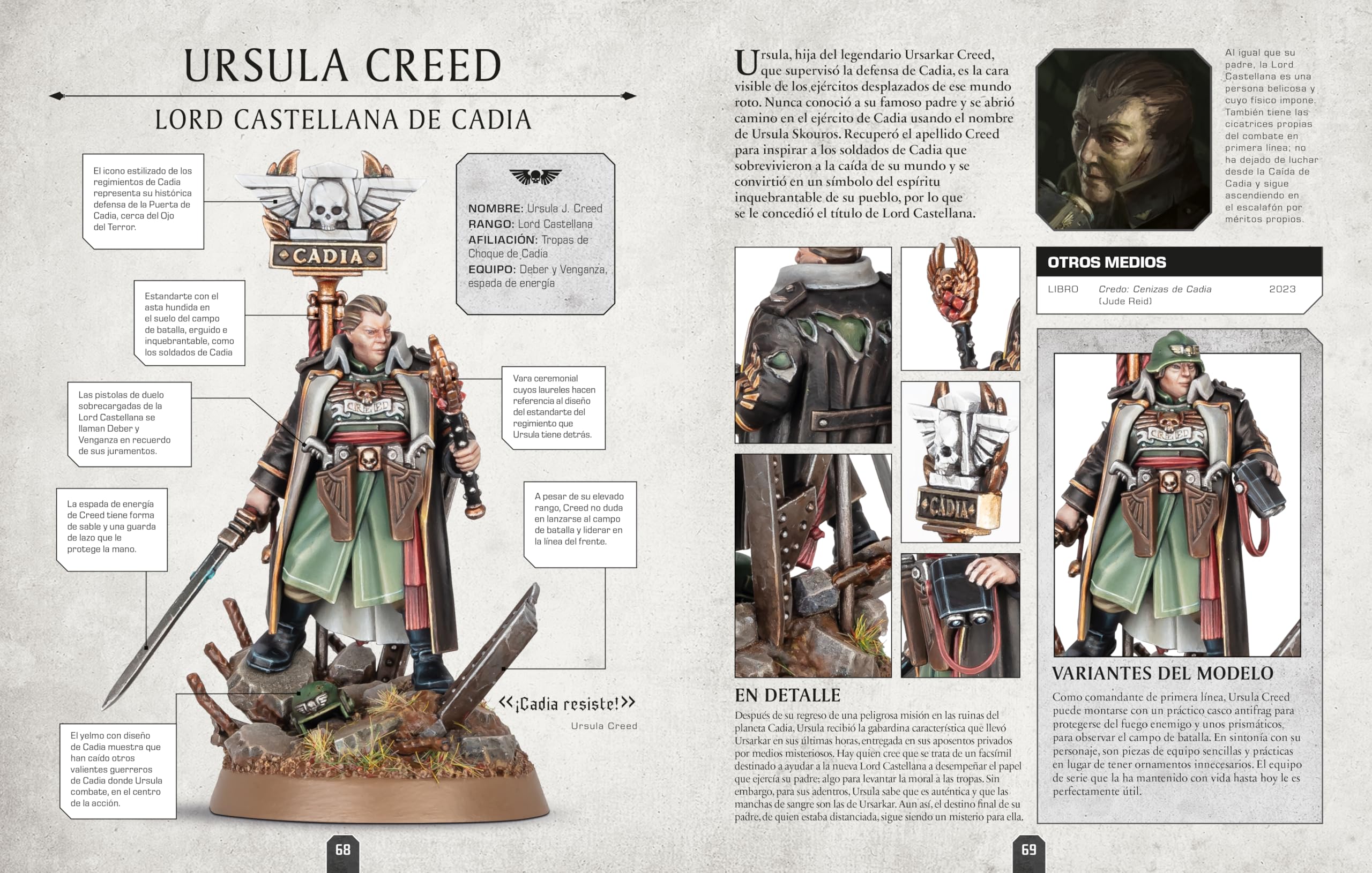 Warhammer 40.000 Enciclopedia de personajes. Incluye miniatura