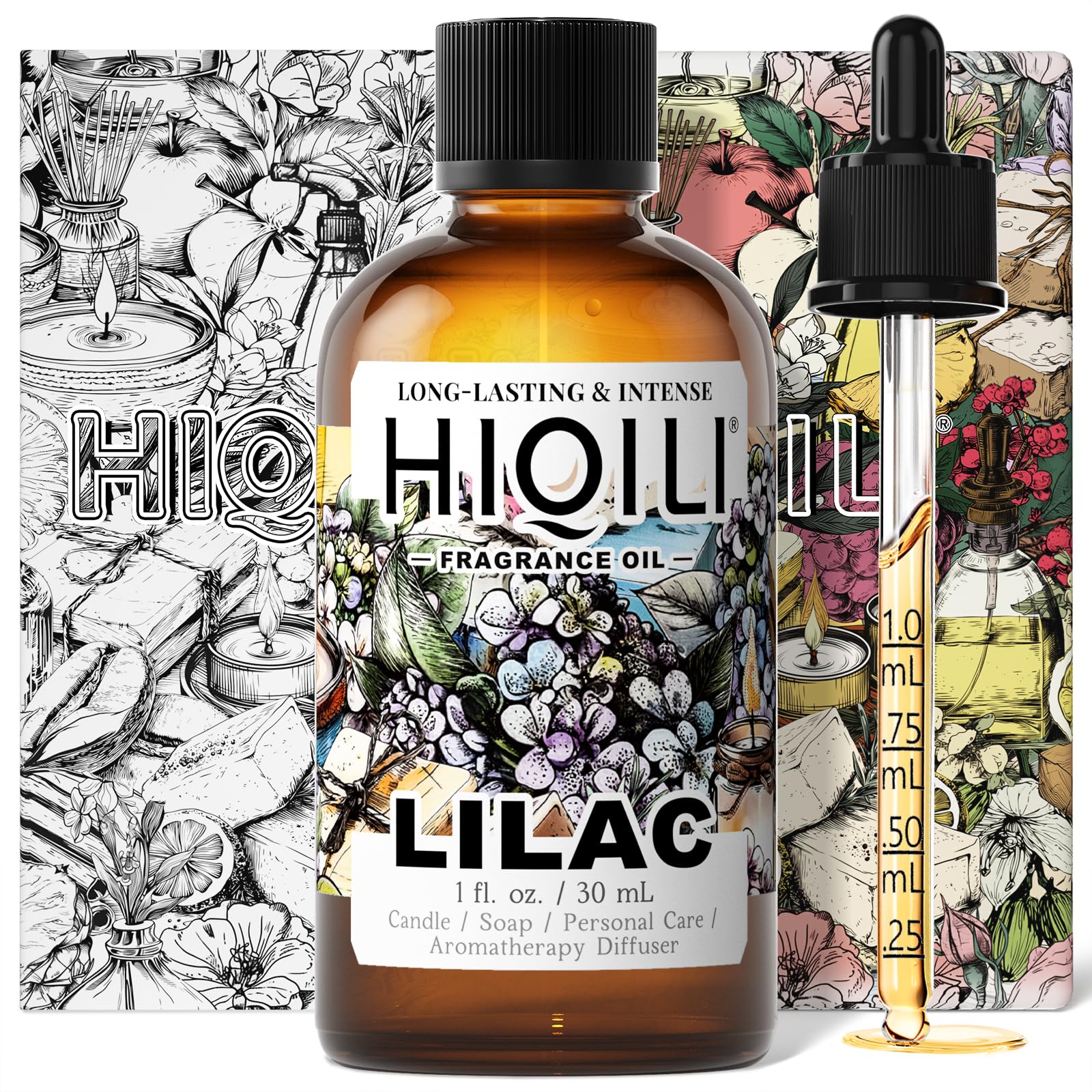 HIQILI Lilac Fragrance Oil for Essential Oil Diffusers - 1 Fl Oz