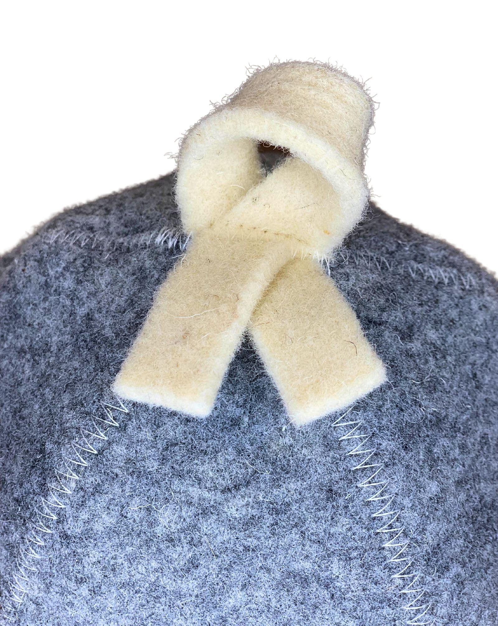 Saunahut Blume aus 100% Wollfilz, bestickt, zum Schutz des Kopfes vor Hitze Atmungsaktiv, 6 mm dick, ideal für lange Haare – Unisex | Schutz des Kopfes vor Hitze