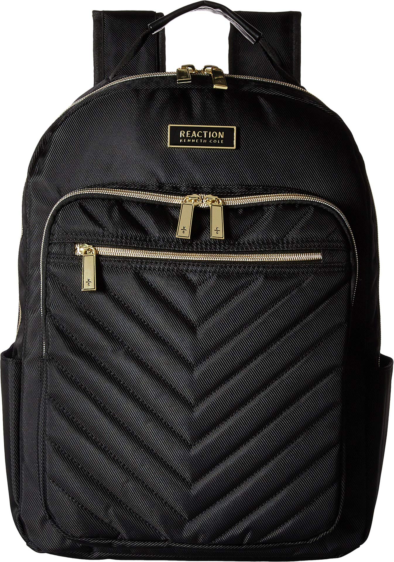 Kenneth Cole REACTION Women's Chelsea Chevron 15" Laptop and Tablet Backpack, Black