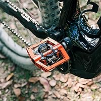 Vista 7 de Funn Mamba S MTB - Pedales sin clip de doble cara, pedales de bicicleta de montaña de plataforma compacta, compatibles con tacos SPD, pedales