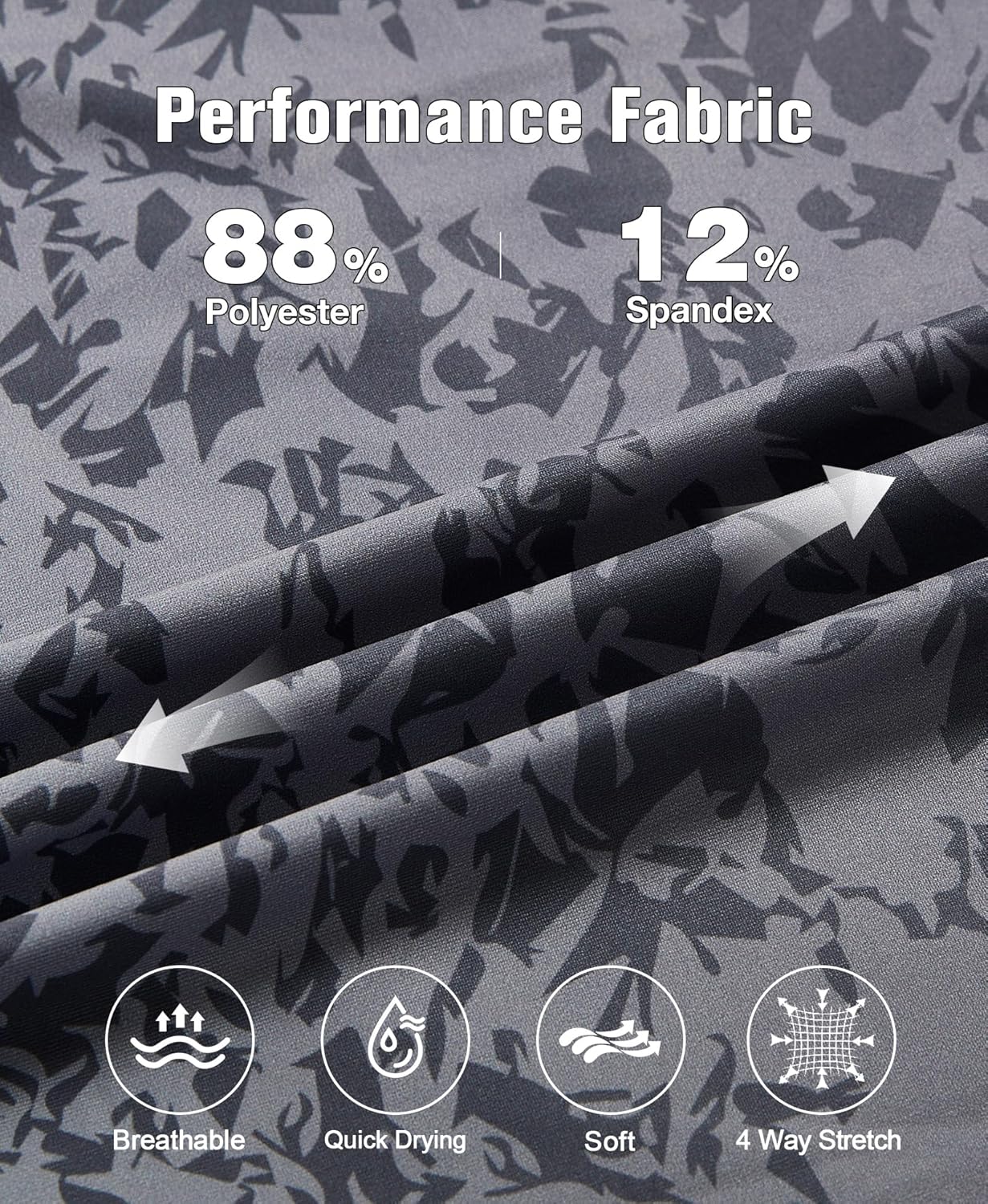 ELETOP Mens Golf Shirts Long Sleeve Print Performance Polo Shirts Moisture Wicking Dry Fit Golf Polo for Men - Image 5