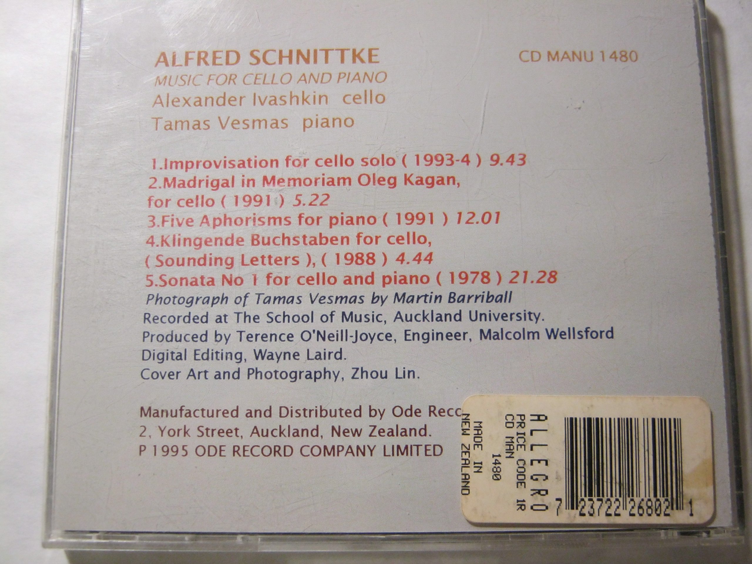 Music for Cello & Piano