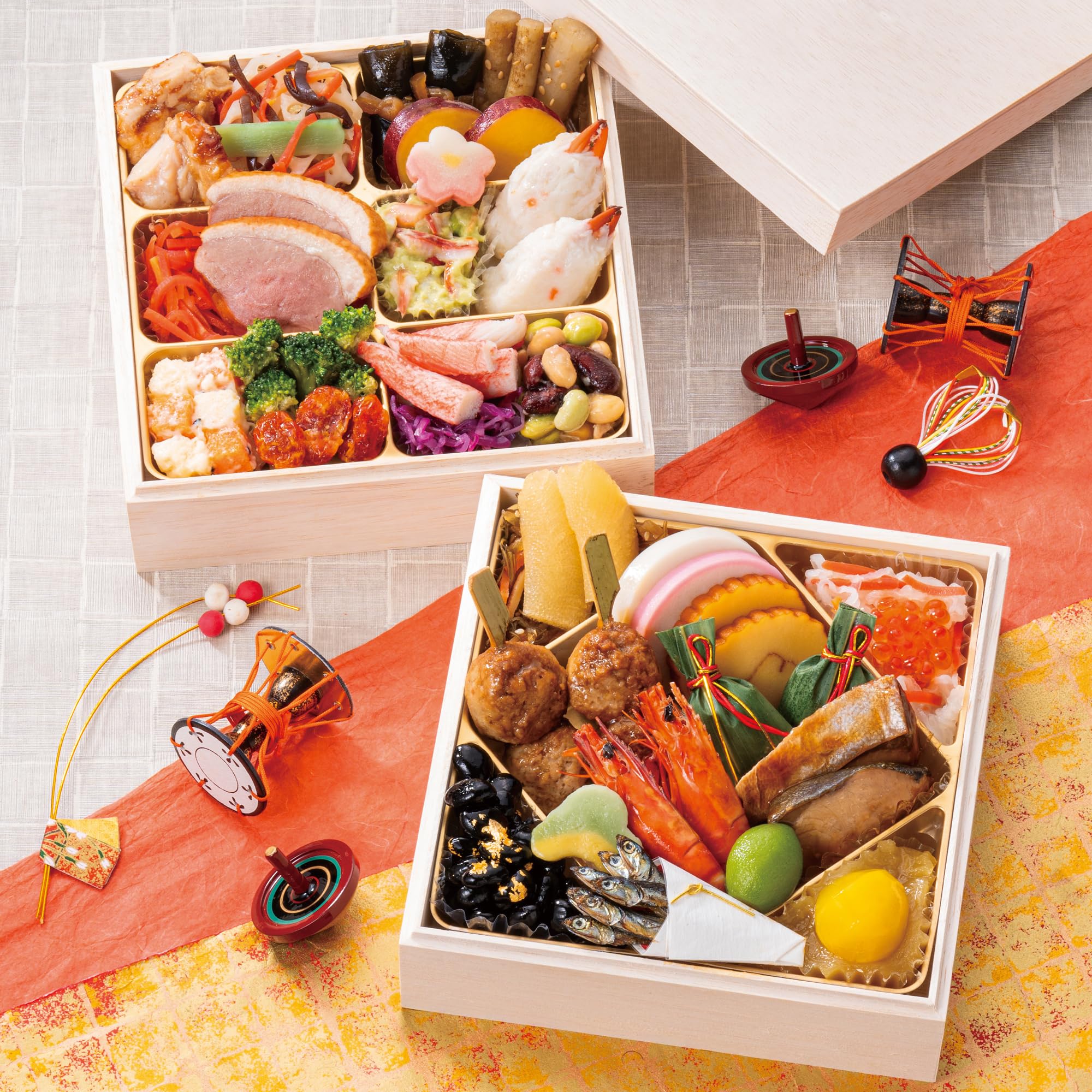 Amazon.co.jp: 和洋おせち料理 2026 華結 二段重 33品 盛り付け済み