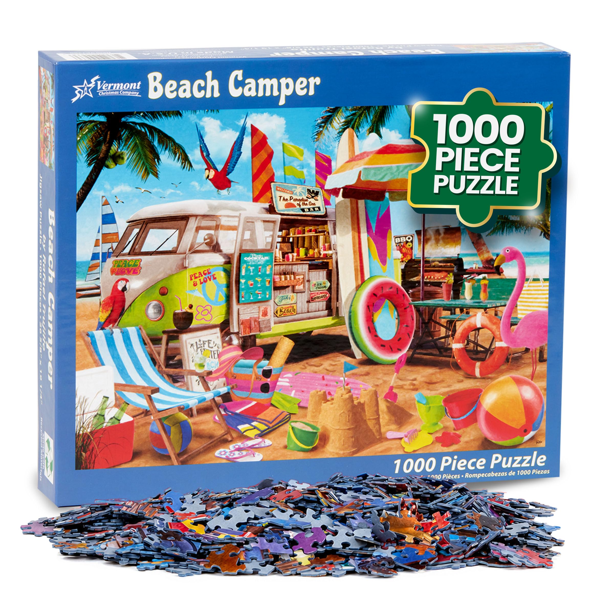 Beach Camper Jigsaw Puzzle 1000 Piece by Vermont Christmas Company