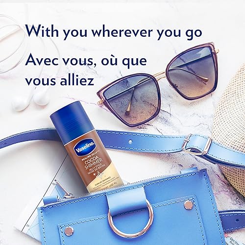 Miniatura 6 de Vaseline Paquete de loción, resaltador y luminizador de gelatina de cacao brillante + barra de bálsamo para todo el cuerpo, manteca de cacao, juego