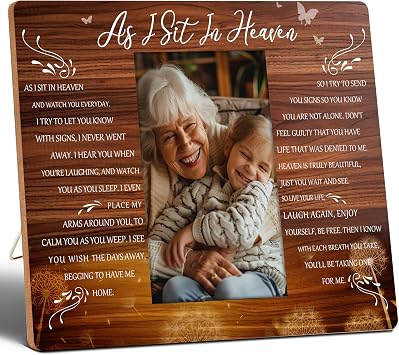 Memorial Picture Frame, Fits 4x6 Inch Photo022