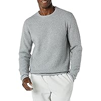 Amazon Essentials Maglione Morbido Girocollo a Maniche Lunghe in Punto Waffle Uomo