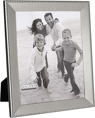 Miniatura 6 de Malden International Designs - Marco de fotos de níquel satinado, 4 x 6 pulgadas, níquel