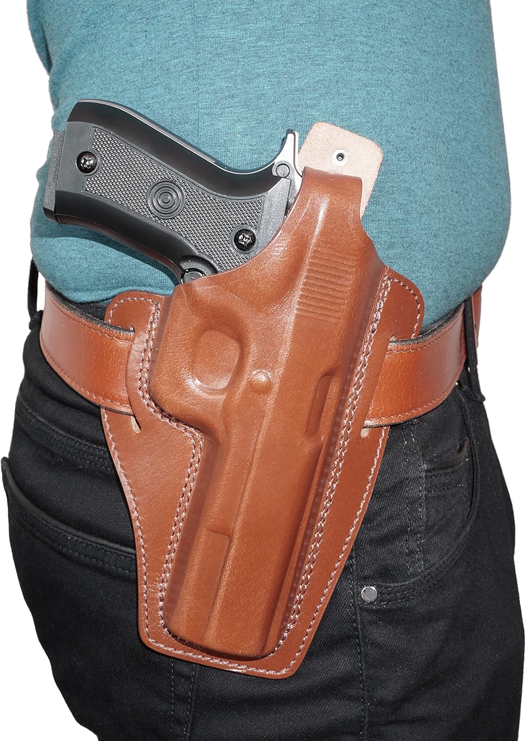 Slot Pancake Leather Holster Thumb Break Fits Beretta 92 92F 96 B803 Taurus 92&99 Handmade!