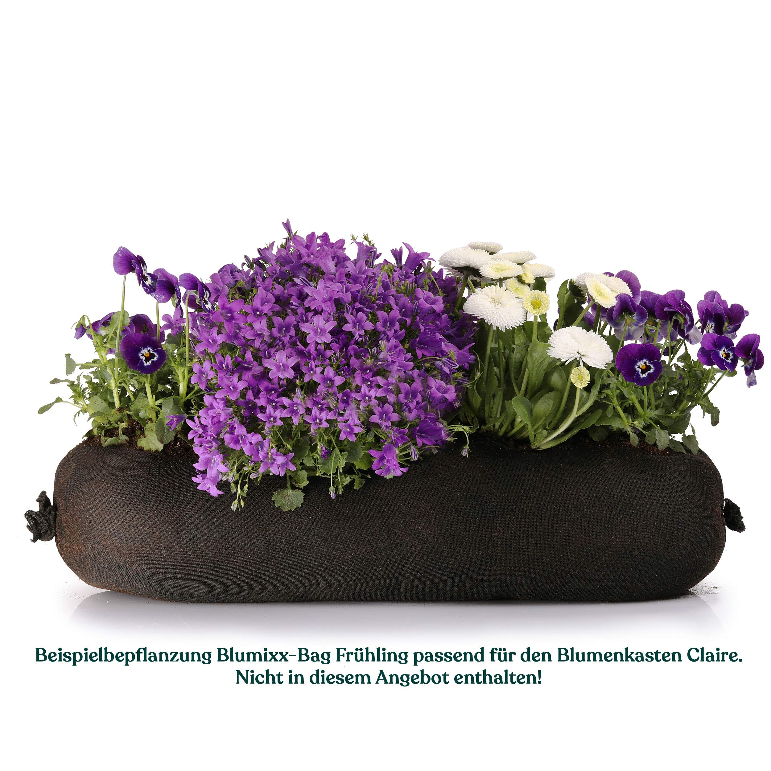 Artstone Pflanzgef Balkonkasten Claire, frostbestndig und  leichtgewichtig, Schwarz, 38x16x17cm : Amazon.de: Garten