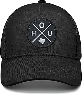 City Flat Brim Snapback Trucker Hat Mesh Hip Hop Flat Bill hat for Men & Women Unite State Adjustable Baseball Cap
