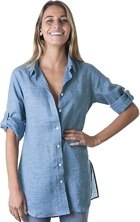 Camisas de lino mujer Clearance