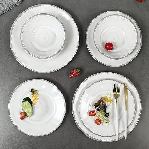 Miniatura 4 de Juego de 6 cuencos de melamina para cereales de melamina, cuencos clásicos de melamina irrompibles para fiestas en interiores y exteriores (7