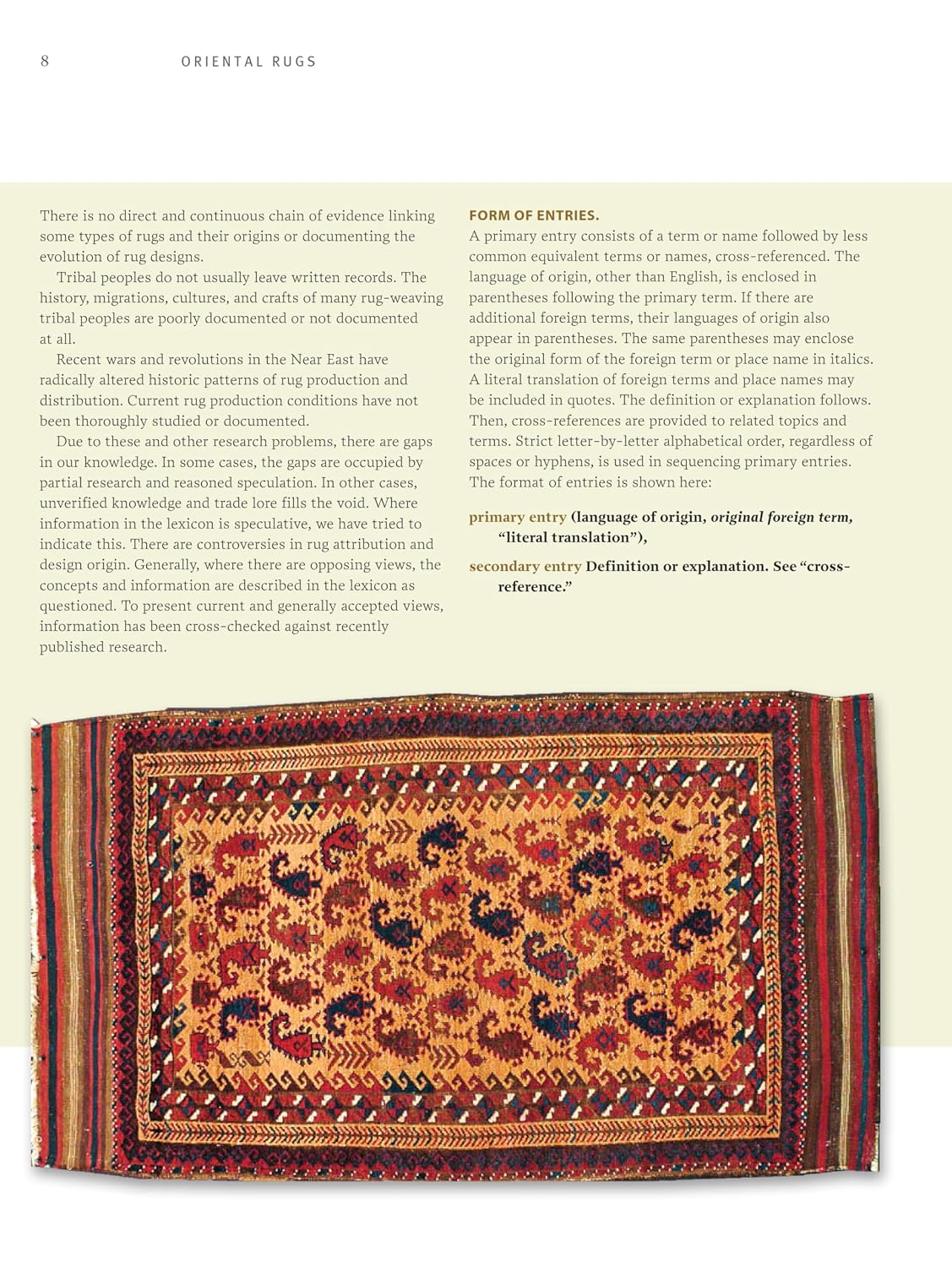 Oriental Rugs: An Illustrated Lexicon of Motifs, Materials and Origins