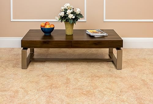 Miniatura 56 de Tivoli - Azulejos de vinilo autoadhesivos, 45 azulejos de 12 x 12 pulgadas, madera gris ceniza, despegar y pegar, suelo de bricolaje para cocina