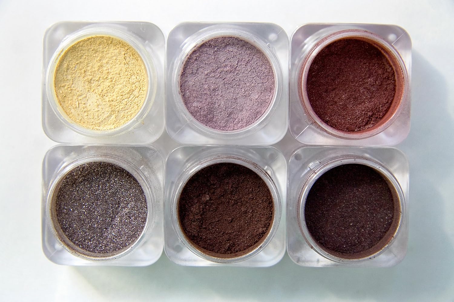 Mica Powder Pigment for Makeup - Lip Gloss Pigment Powder for Lipstick - Pigment Powder for Nails - Loose Mica Pigment Powder for Face & Body - Naked Cosmetics Cabernet Blush Collection of 6