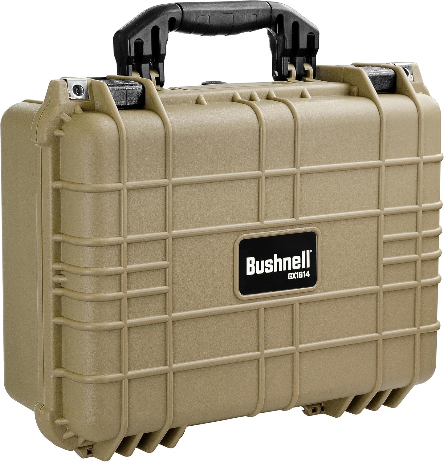 Bushnell 16 Inch Waterproof Hard Gun Case For Handguns, Equipment, Shock Proof, and TSA Ready (Tan)
