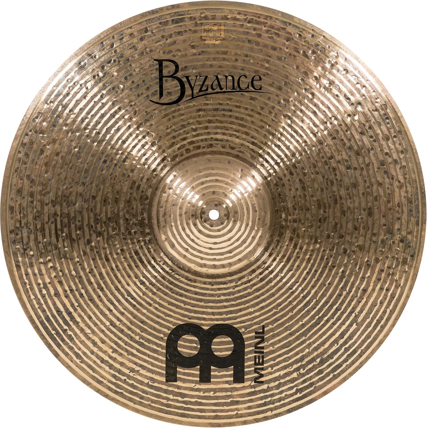 Meinl Cymbals Byzance 22" Dark Spectrum Ride, Rodney Holmes Signature — Made in Turkey — Hand Hammered B20 Bronze, 2-Year Warranty, B22SR