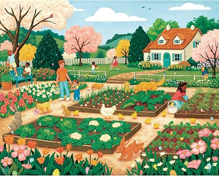 Boardwalk Puzzle Company Jigsaw Puzzle, Easter Egg Hunt, 500 Piece