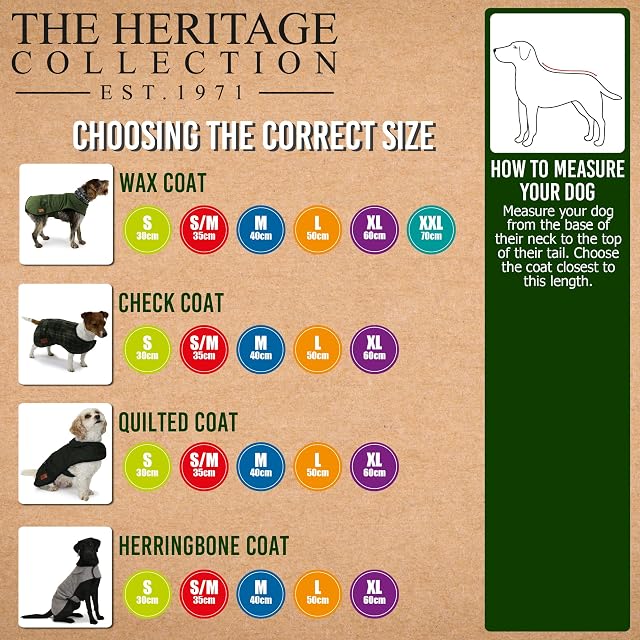 Foto 6 de 6 de Ancol Heritage Wax - Abrigo de algodón para Perro, Chaqueta Impermeable con Forro Polar para Mascotas…