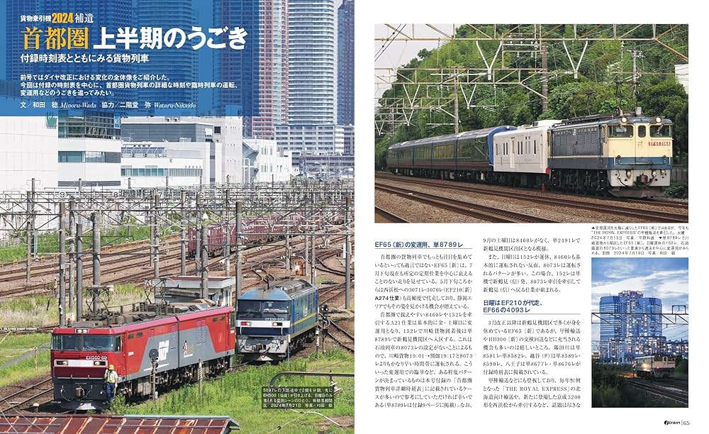 J train (ジェイ・ トレイン) Vol.95【特別付録】2024首都圏貨物