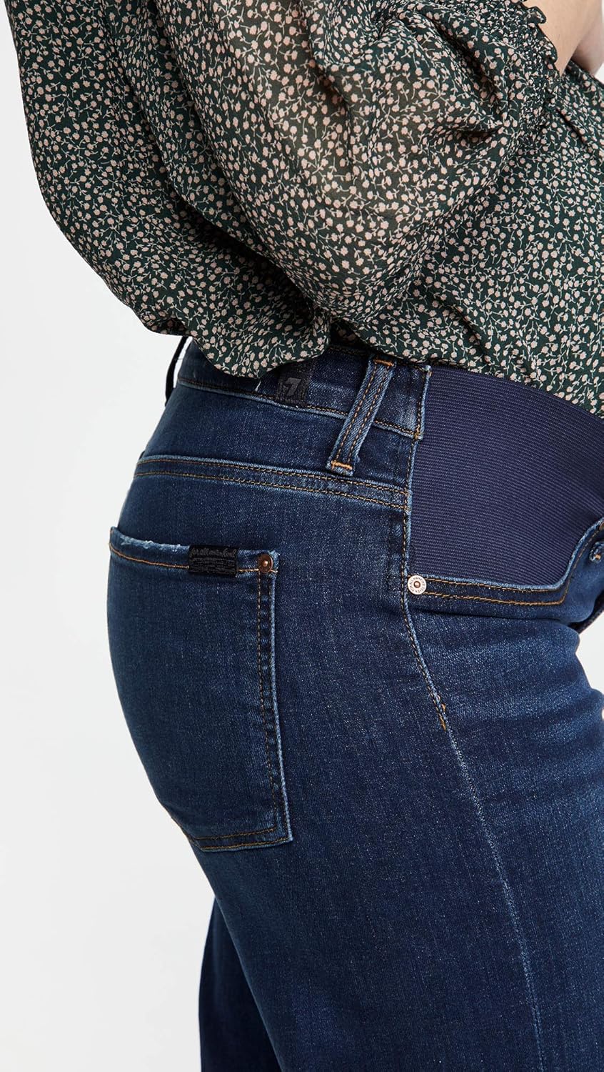 7 For All Mankind Women's Womens Maternity Cropped Jeans